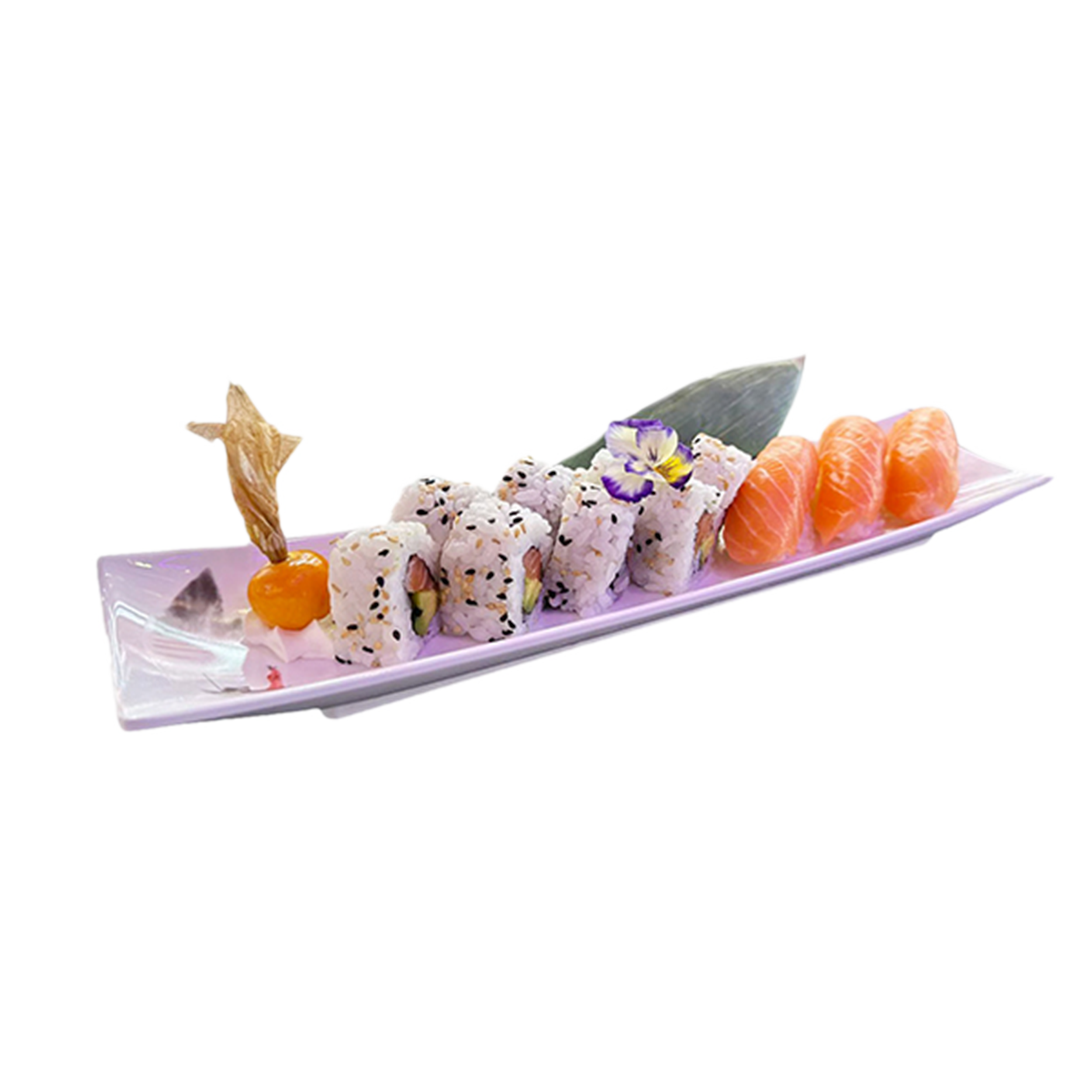 Sushi saumon et California saumon avocat